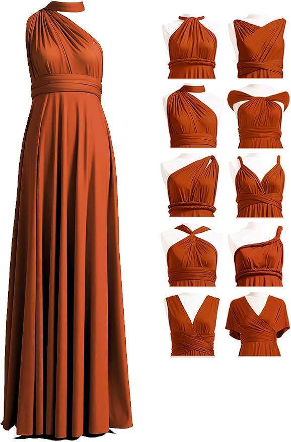 72styles Infinity Dress with Bandeau, Convertible Bridesmaid Dress, Long, Plus Size, Multi-Way Dr... | Amazon (US)