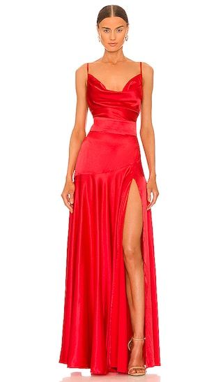 x REVOLVE Leo Maxi Dress in Red | Revolve Clothing (Global)
