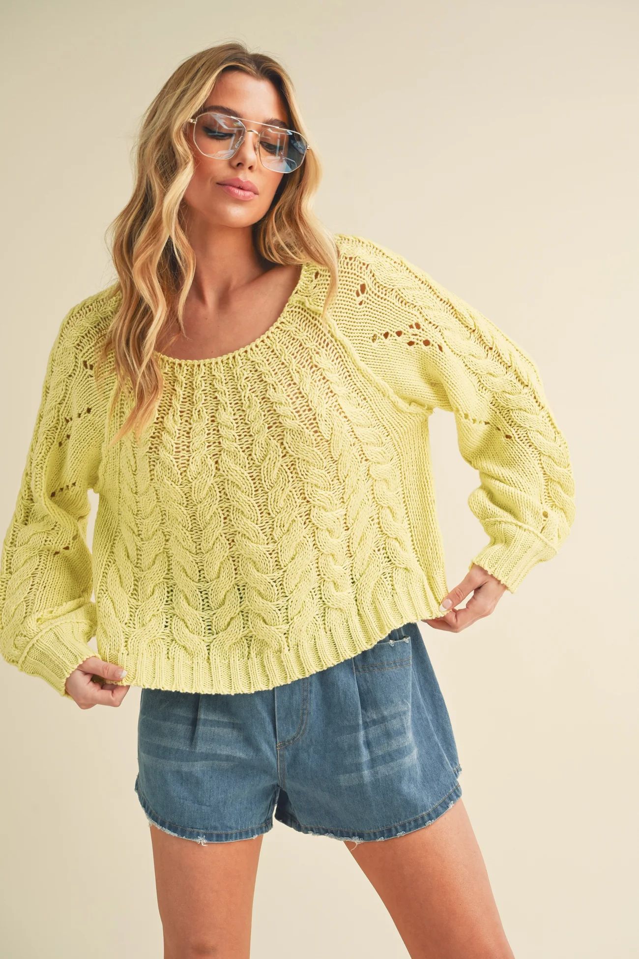 Yellow Knit Sweater | PinkBlush Maternity