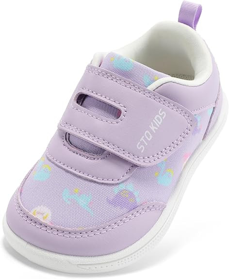 STQ KIDS Toddler Wide Toe Box Barefoot Shoes for Boys & Girls | Baby First Walking Sneakers with ... | Amazon (US)