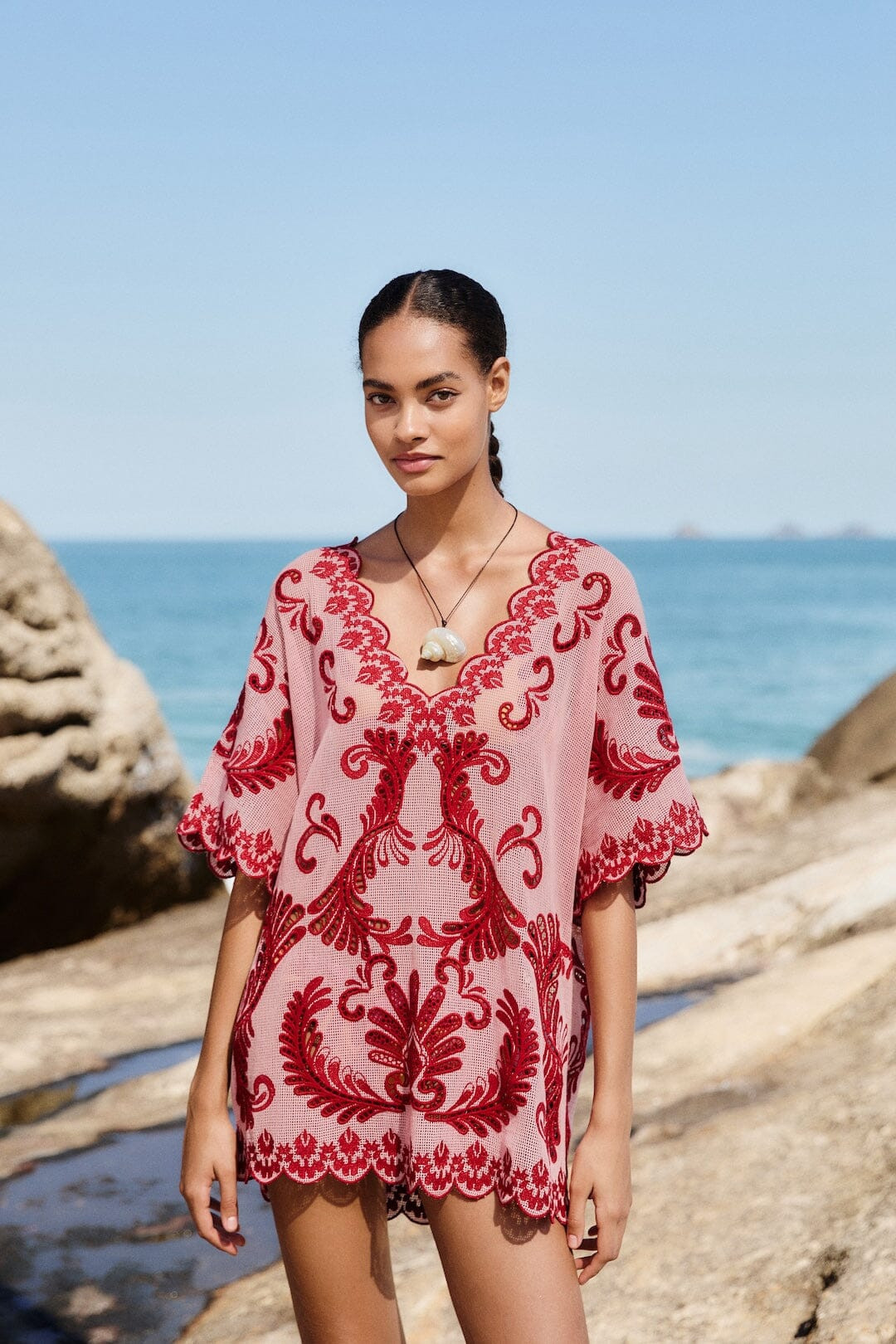 Light Pink Arabesc Dress, ARABESC LIGHT PINK / XS | FarmRio (US)