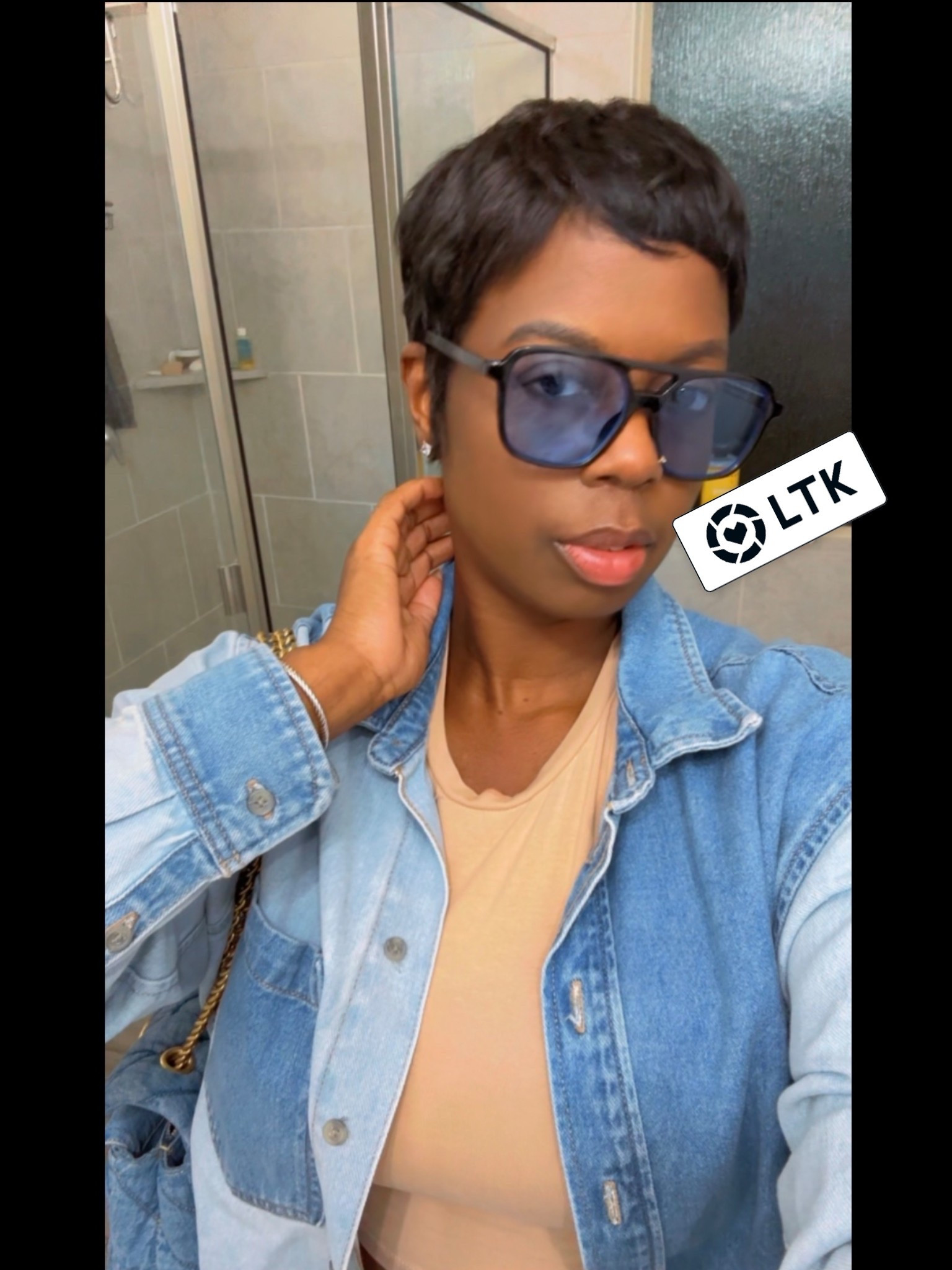 It's a blue day denim on denim