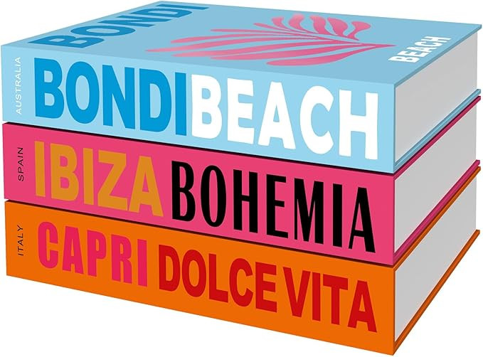 ANERZA Preppy Room Decor Aesthetic, Decorative Books for Home Decor, Cute Faux Travel Books for C... | Amazon (US)