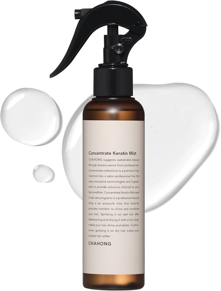 CHAHONG Keratin Hair Repair Mist for Dry Damaged Hair, Professional Salon Keratin Leave-in Spray,... | Amazon (US)