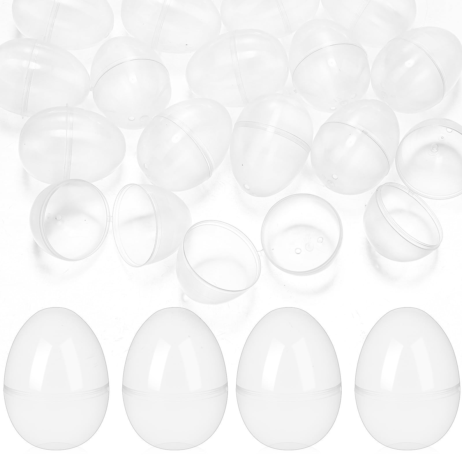 150 Pcs Easter Eggs Plastic Fillable Easter Eggs Bulk Empty Blank for Easter Basket Stuffers Fill... | Amazon (US)