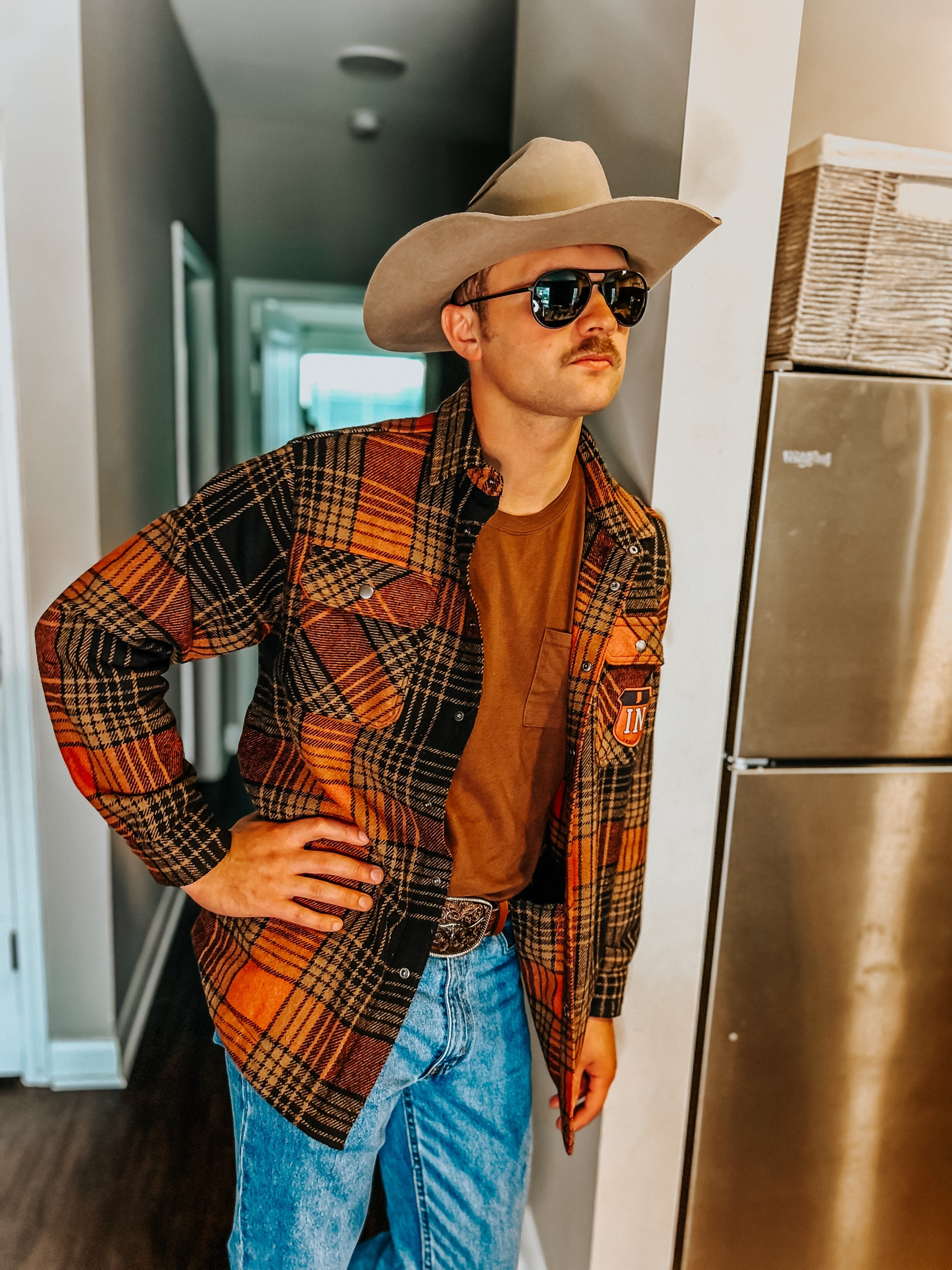 Men’s fashion, nostalgic cowboy, cowboy fashion, men’s everyday outfit, twister movie, men’s, jeans, shacket, cowboy hat 

#LTKU #LTKStyleTip #LTKMens