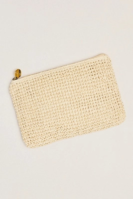 Stoney Clover Lane Woven Raffia Pouch | Anthropologie (US)