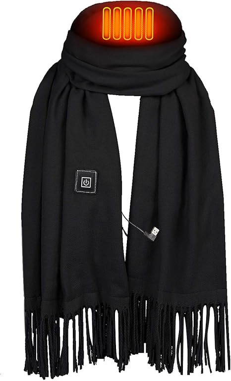 Electric Heated Scarf Women USB Heating Scarf with Neck Heating Pad Washable Shawl Soft Warm Neck... | Amazon (US)