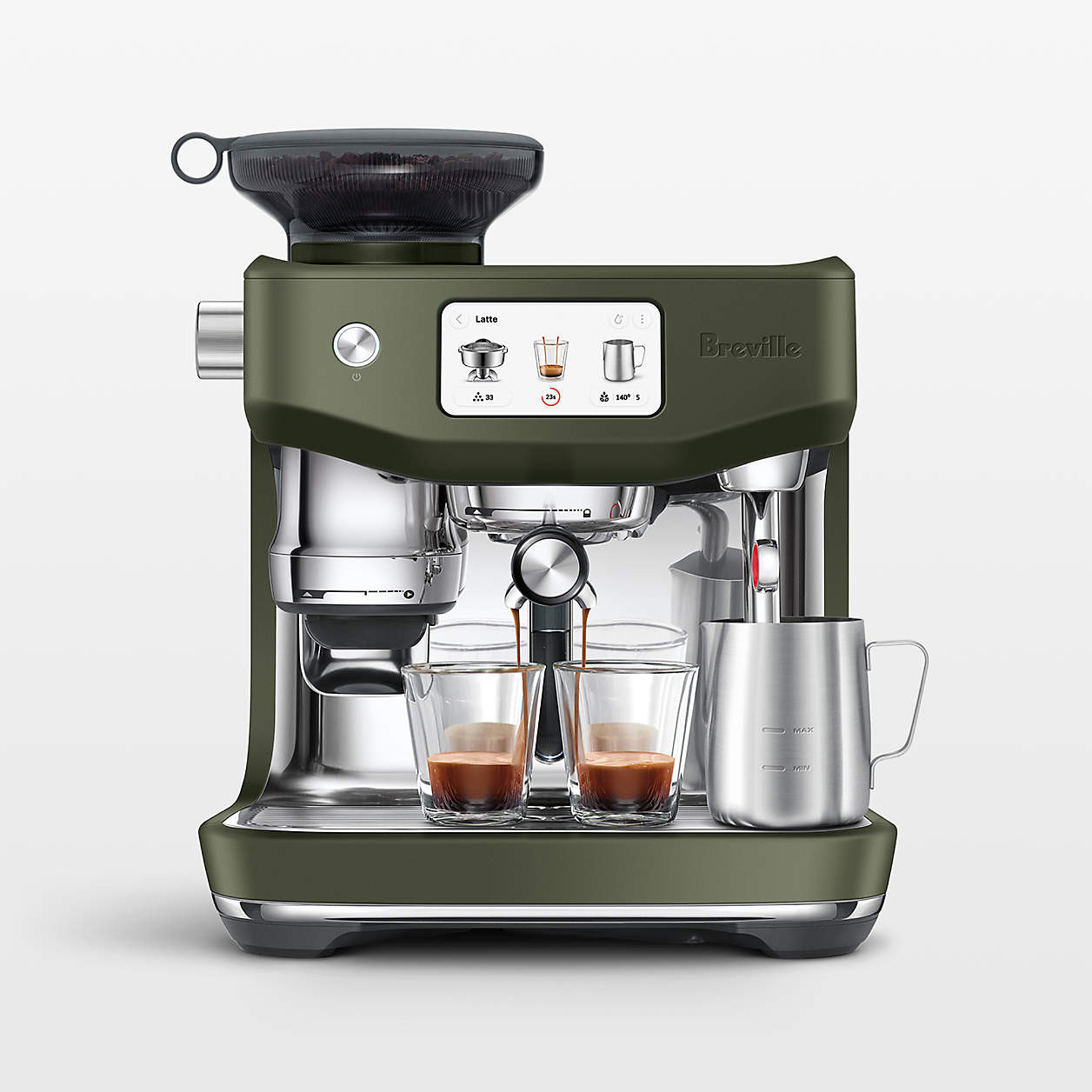 Breville Oracle Jet Automatic Espresso Machine in Almond Nougat + Reviews | Crate & Barrel | Crate & Barrel