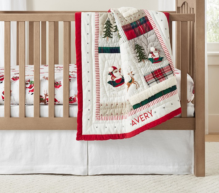 Heritage Santa Baby Quilt | Pottery Barn Kids