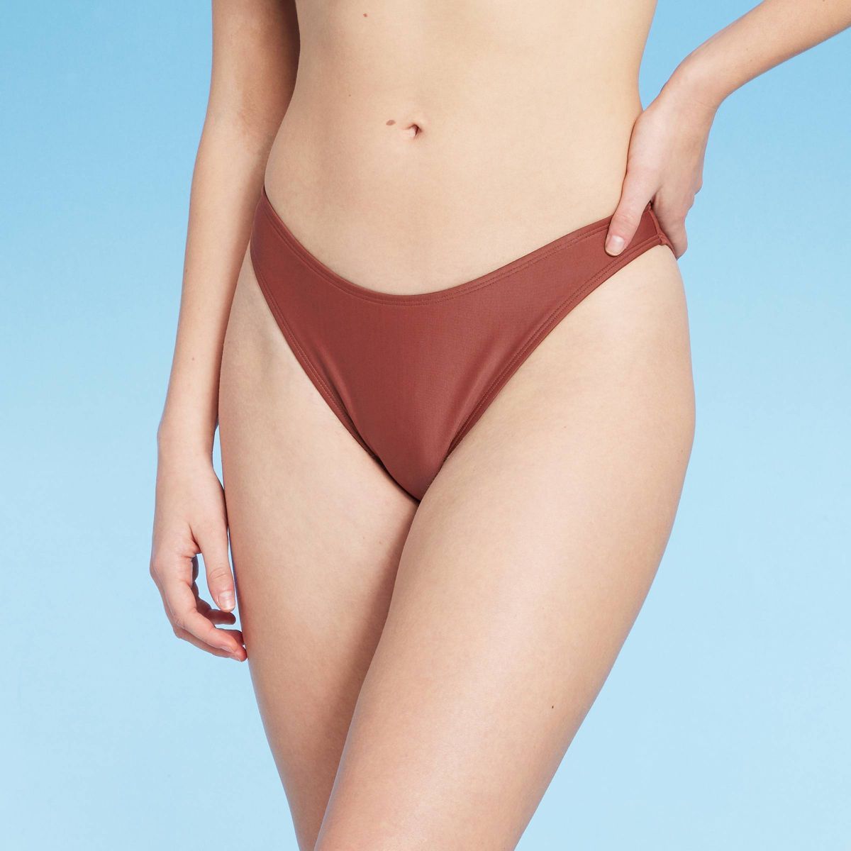 Women's Scoop Front Ultra High Leg Cheeky Bikini Bottom - Wild Fable™ | Target
