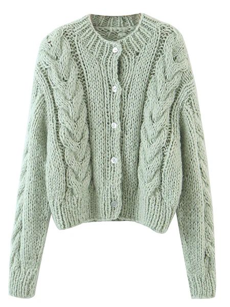'Isabella' Cable Knit Button Down Cardigan (4 Colors) | Goodnight Macaroon