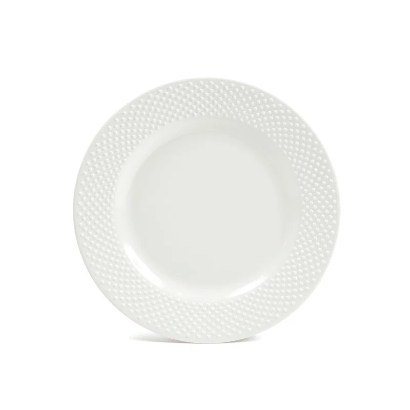 Solid Swiss Dots 12 Piece Melamine Dinnerware Set, Service for 4 | Wayfair North America