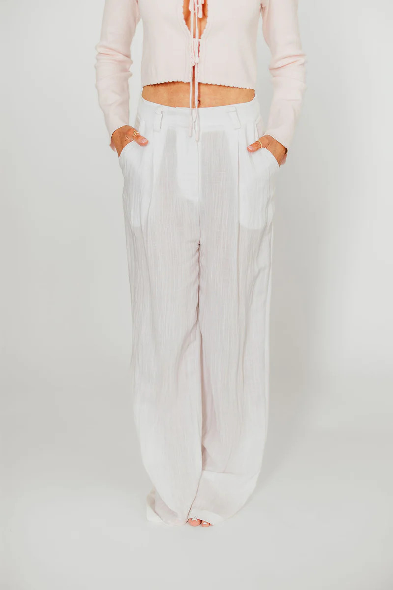 Tamren Pants in White | Worth Collective