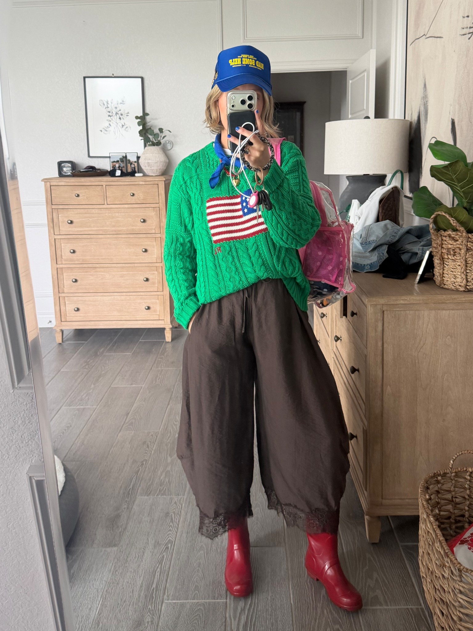 Wearing a small in pants 