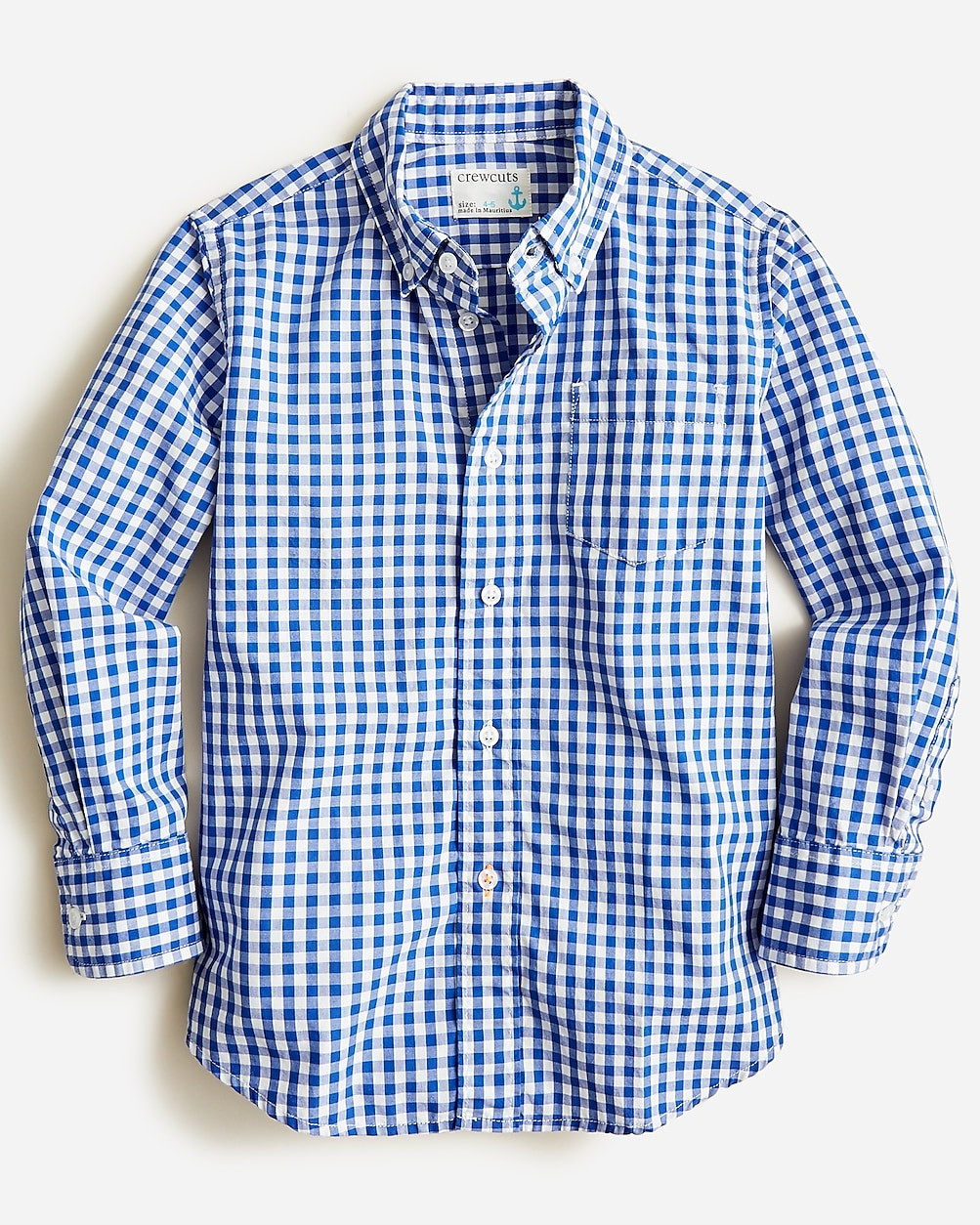 Boys' long-sleeve gingham flex cotton poplin shirt | J.Crew Factory