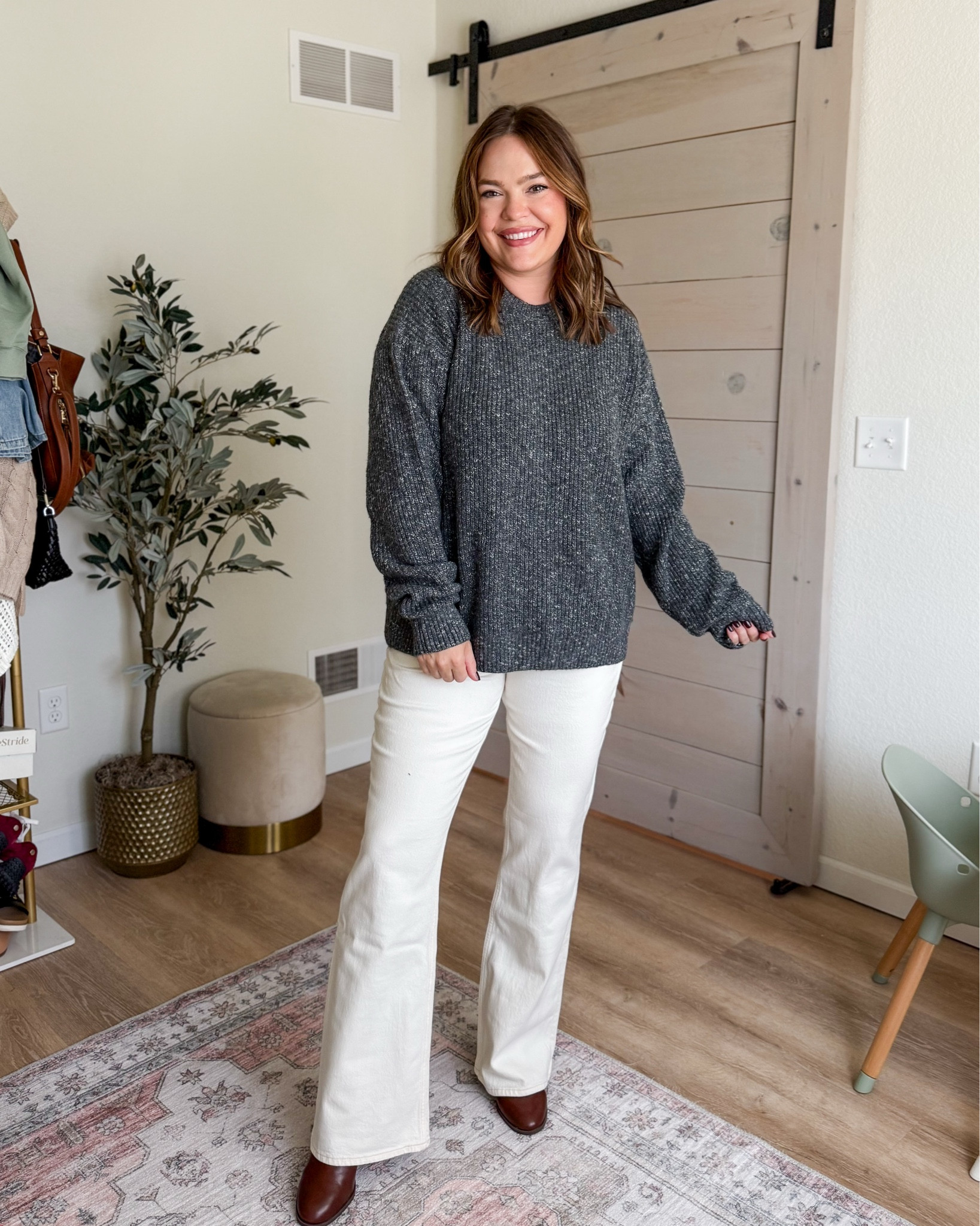 The cutest fall finds - 20% off almost everything on their site plus an additional stackable code in the app- copy the code and use at checkout. Jeans are size 31, sweater is size men’s large

#LTKMidsize #LTKFallSale #LTKStyleTip