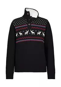IZOD Boys 8-20 Reindeer Fairisle 3 Button Sweater | Belk