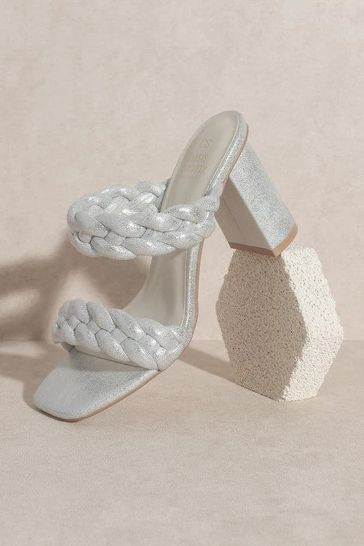 Savannah Metallic Heel - Silver | Petal & Pup (US)