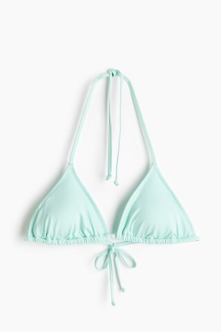 H & M - Padded Triangle Bikini Top - Mint Green | H&M (US + CA)