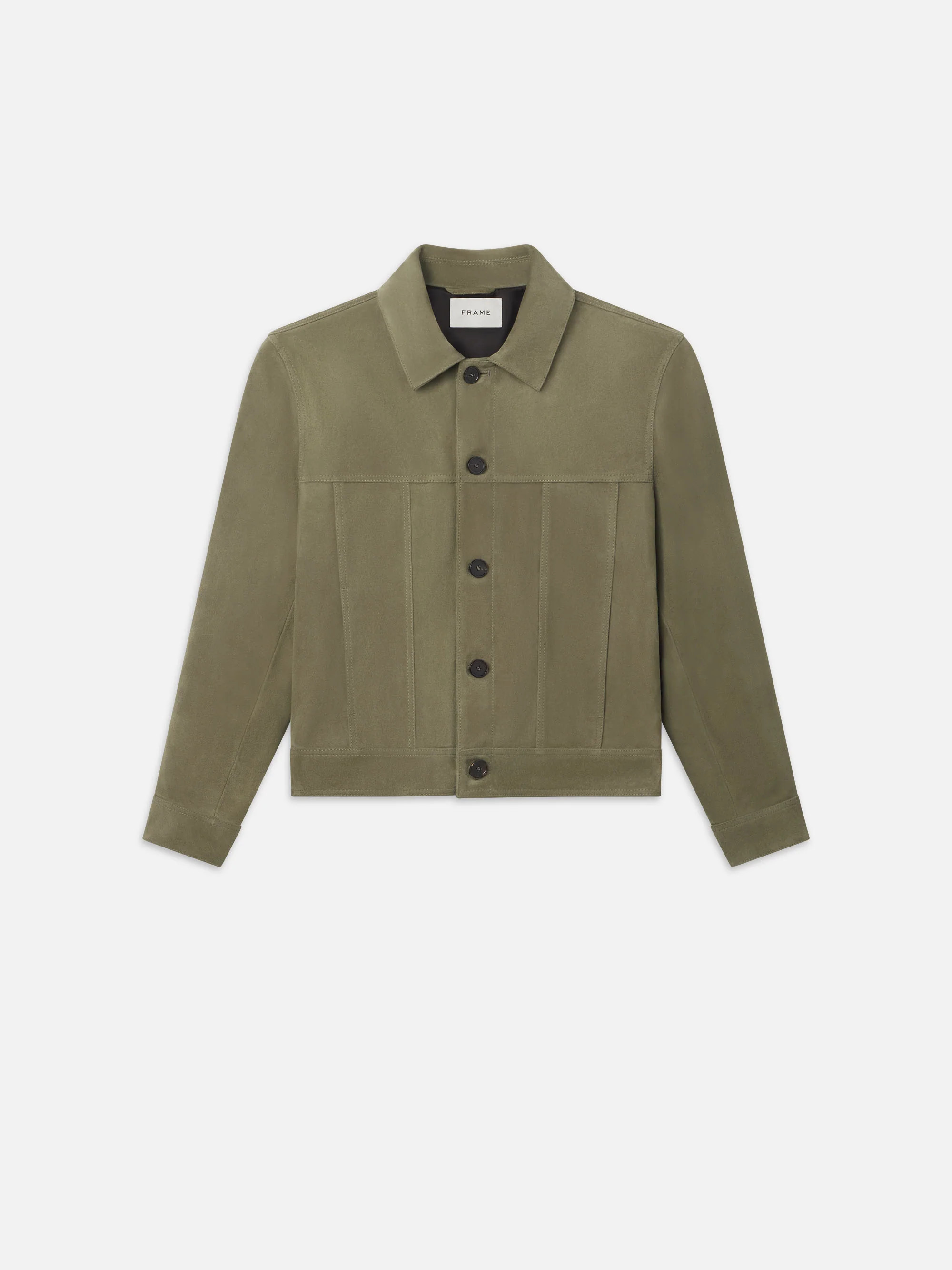 Suede Jacket -- Light Olive | Frame Denim