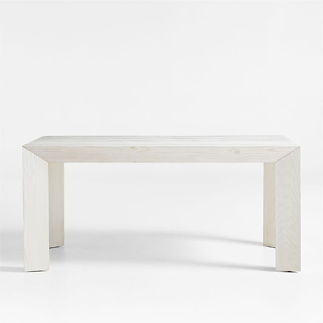 Cali 66" White Pine Dining Table + Reviews | Crate & Barrel | Crate & Barrel