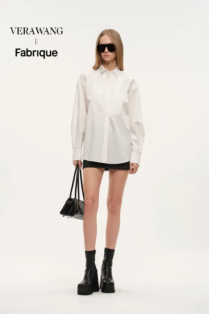 Ballad Metal Label Shirt in Cotton | Fabrique