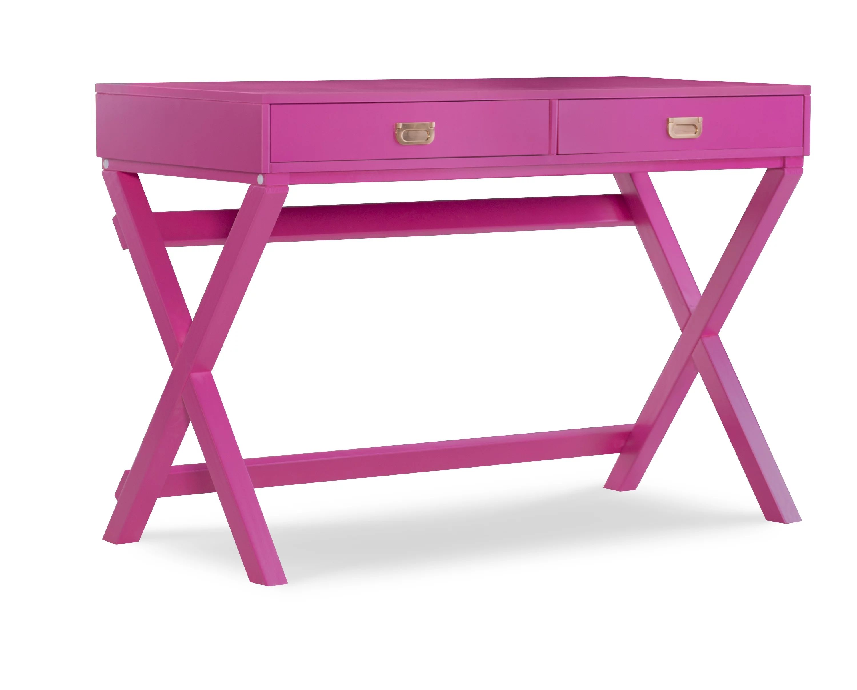 Linon Peggy 2-Drawer Writing Desk, 30" Tall, Raspberry Pink | Walmart (US)