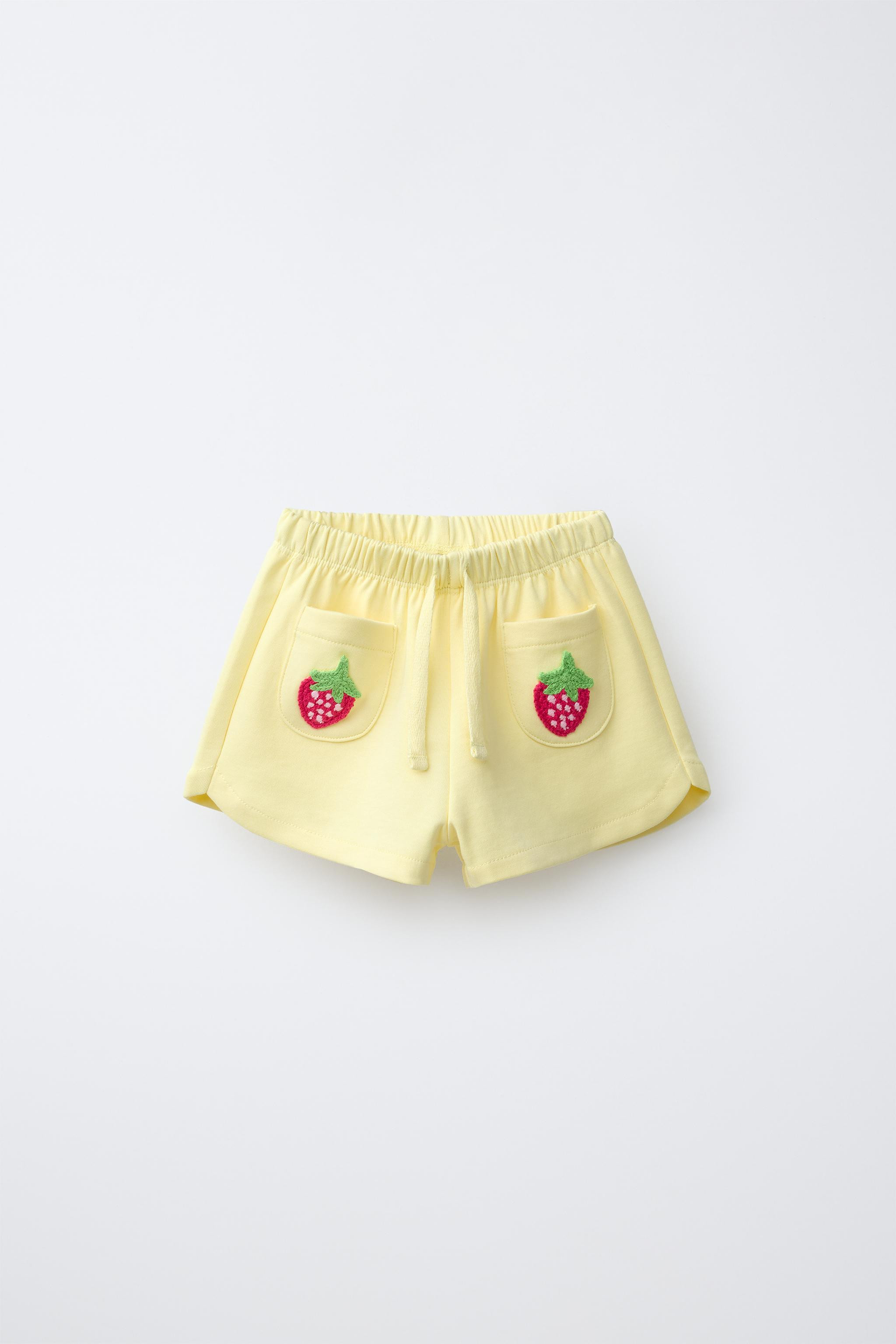 INTERLOCK FRUIT CROCHET SHORTS | Zara US