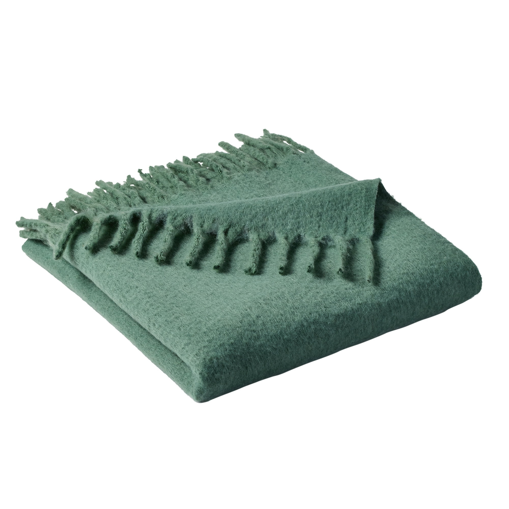 Better Homes & Gardens Faux Mohair Cozy Couch Throw Blanket Green Ash, 50x72" | Walmart (US)