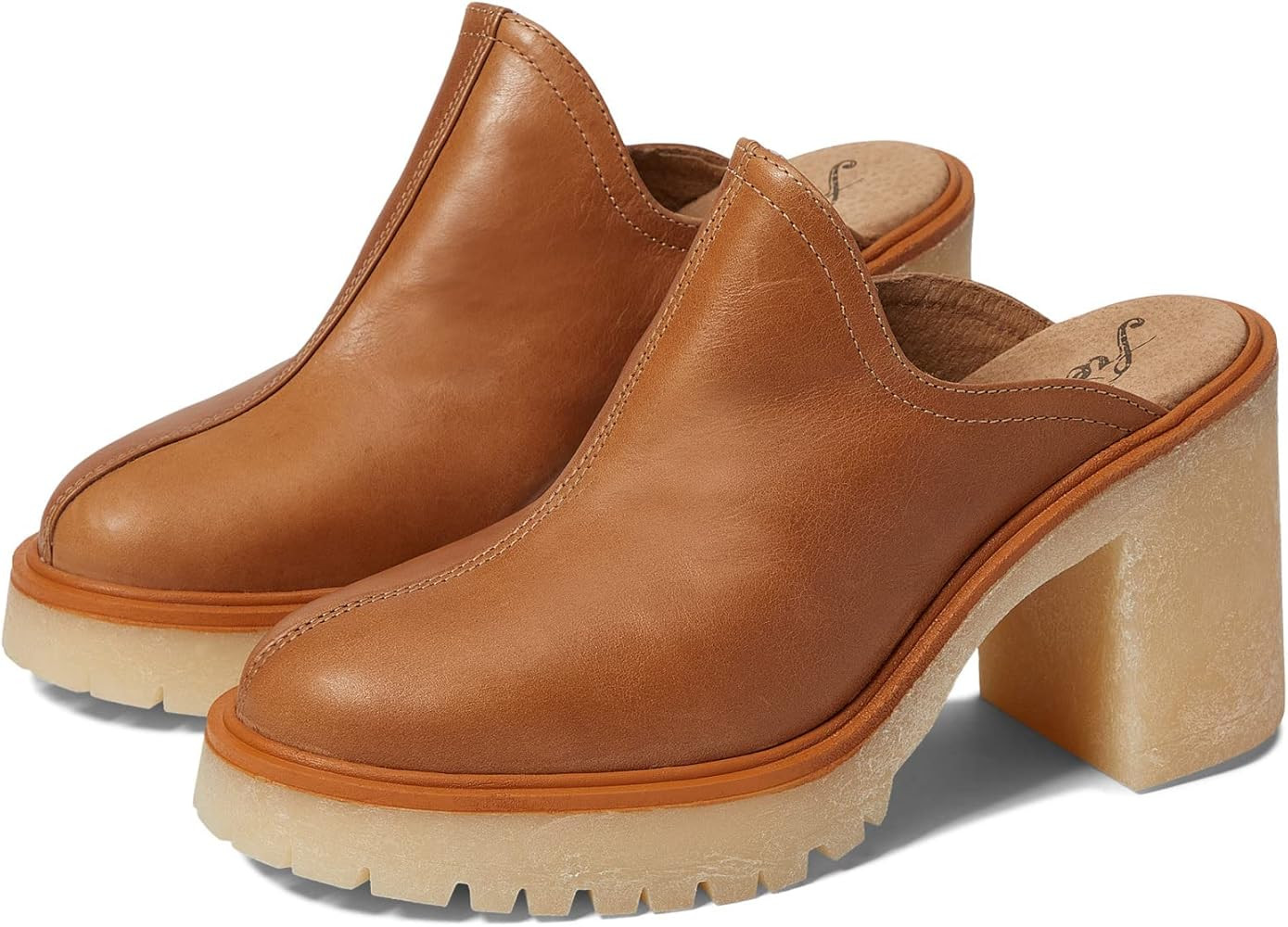 Amazon.com | Free People James Mule Tan EU 38.5 (US Women's 8.5) M | Mules & Clogs | Amazon (US)