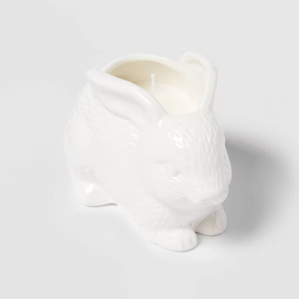 6oz Easter Bunny Candle Figural Lemon Flower & Sandalwood White - Threshold™ | Target