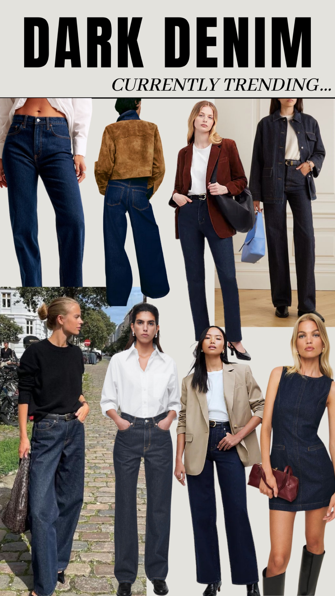 Currently trending: dark dark denim! I just got a pair, and love them! Looks so good with the dark brown suede accents. #currentlytrending #darkdenim

#LTKMidsize #LTKStyleTip
