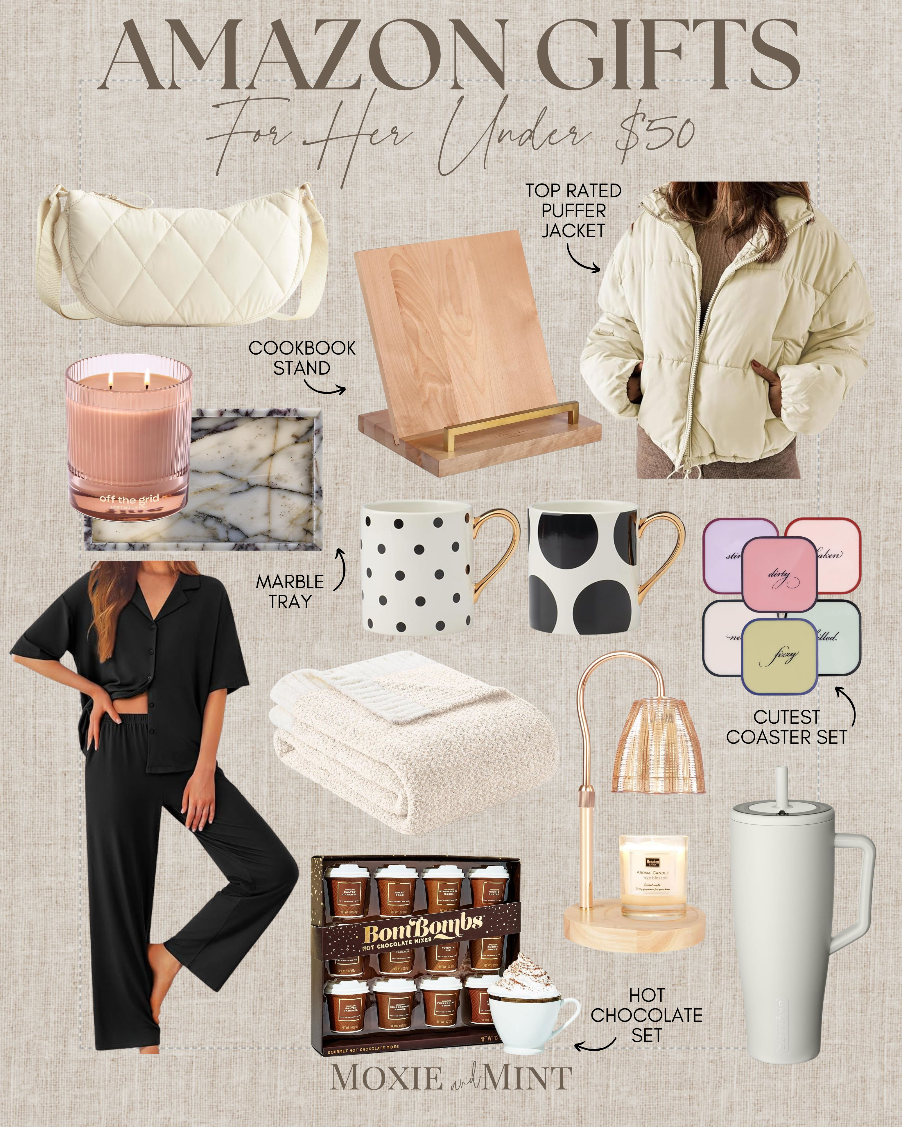 Gifts for Her from Amazon! All Under $50!
Amazon Home / Amazon Beauty / Amazon Fashion / 
Gifts for Her / Holiday Gifts for Her / Gifts for Mom / Self-Care Gifts / Beauty Essentials / Jewelry Gifts / Home Decor / Cozy Gifts / Perfume Sets / Spa Day at Home / Haircare Must-Haves / Skincare Favorites / Fashion Finds / Personalized Jewelry / Luxurious Handbags / Wellness Gifts / Stylish Tech / Trendy Accessories / Candle Lover’s Picks / Chic Loungewear / Coffee & Tea Sets / Fitness Essentials / Unique Finds for Her / Makeup Kits / Women’s Pj’s / Women’s Robes / Aesthetic Gifts / Coffee Table Books / Aesthetic Cookbooks / 
 

 #LTKSeasonal #LTKHome #LTKStyleTip