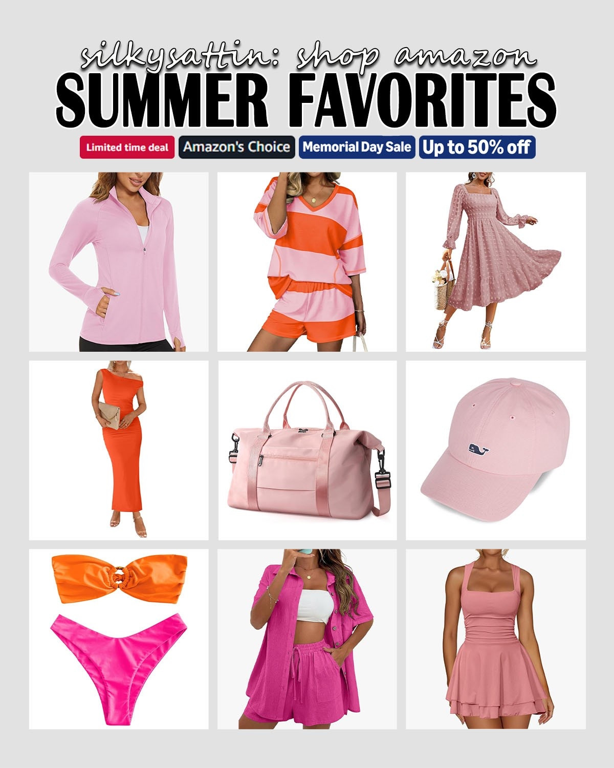 Shop Amazon: Summer Favorites

Shop the Memorial Day Sale on Amazon –summer favorites edition, up to 50% off.

amazon, memorial day sale, memorial day outfit, summer dresses, summer outfits, travel outfits, vacation outfit, workout outfits, women’s fashion #amazon #memorialdaysale #memorialdayoutfit #summerdresses #summeroutfits #traveloutfits #vacationoutfit #workoutoutfits #women #fashion

#LTKootd #LTKActive #LTKSaleAlert