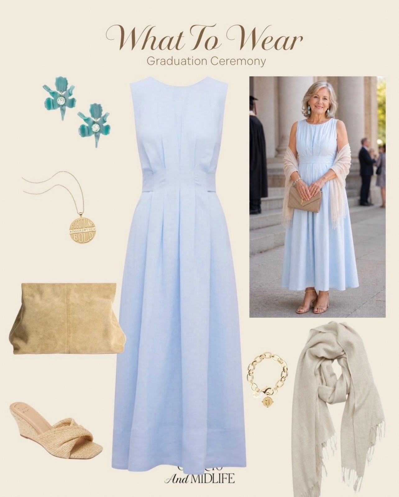 ✨Tap the bell, save and ❤️ for over 40 fashion, midlife style, midsize fashion and luxury looks for less. 

I used to think moments like this required something “perfect”…
something tighter, dressier… younger.

But standing there, watching your grandson graduate?
You don’t need perfect.
You need something that lets you feel like yourself.

Soft structure.
Movement.
Nothing pulling. Nothing distracting.

Just a dress that skims…
a little lift from the heel…
a beautiful detail that brings you back to life again.

Because this season?
It’s not about dressing for your age.

It’s about showing up fully in it. 🤍

This is Outfit Physics.
Lift. Skim. Balance.
And everything just… works.

👑"Helping you look good, feel good!" - Lindsey Denver



#LTKMidsize #LTKOver40 #LTKPlusSize

Comment SHOP below to receive a DM with the link to this post on my LTK ⬇ https://liketk.it/6a4pb