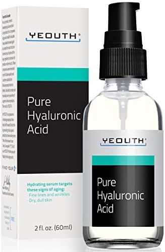 YEOUTH Pure Hyaluronic Acid Serum for Face, Hydrating Face Serum, For Wrinkles, Pigment, Facial S... | Amazon (US)