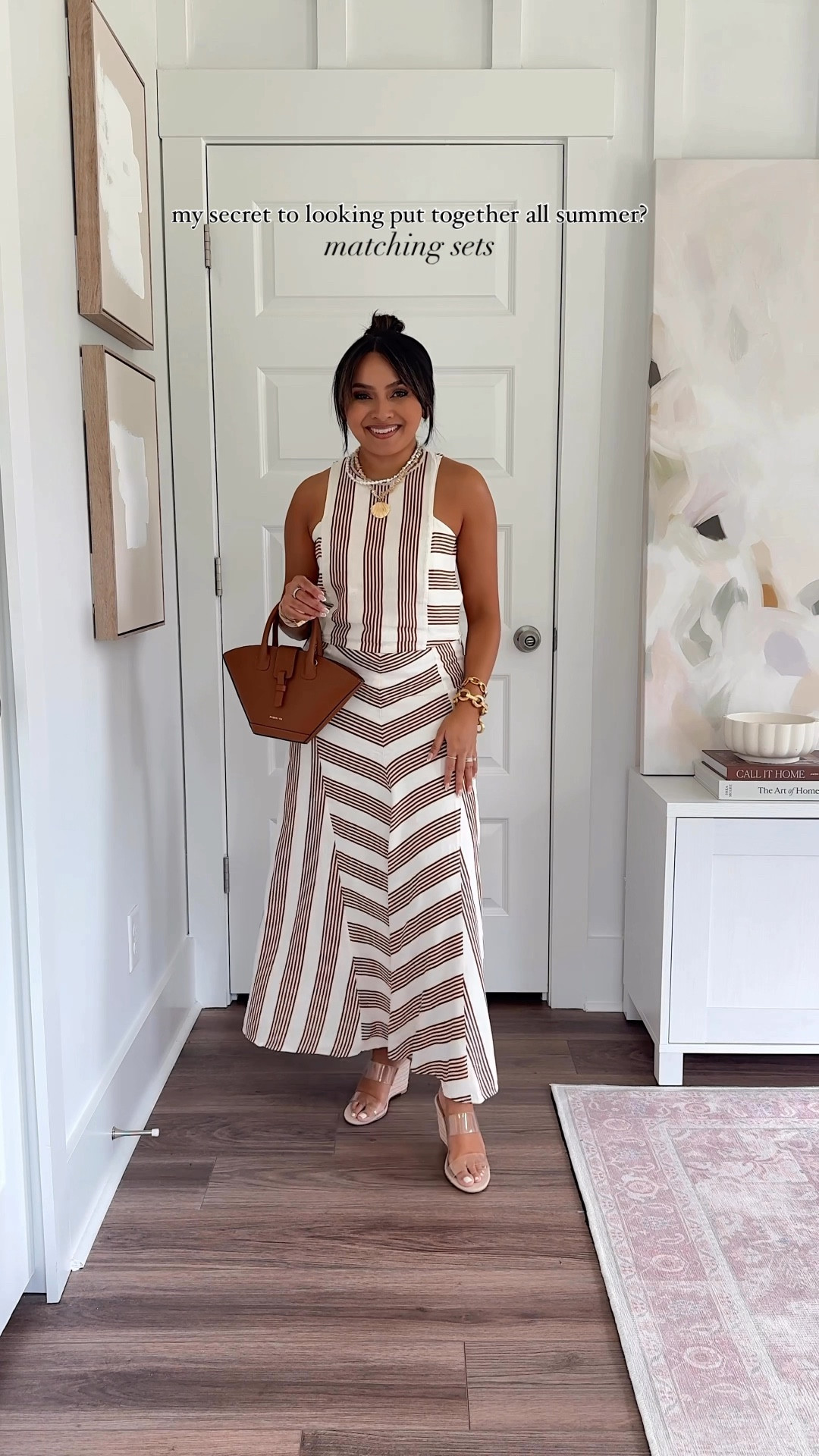 Summer Matching Sets
For reference: I’m 5’0, 32b bra size, and 2/26 in bottoms, pear shaped. 

Striped top size 0 petite TTS - size up a size if you have a larger bust
Striped skirt size 0 regular - I like a full length skirt vs the midi length if I had gone with petite sizing.
Clear wedges size 5 TTS

Navy blue eyelet top size xxs petite TTS
Navy blue eyelet shorts size 2 petite TTS
Gold sandals size 5 TTS

Tan crochet top size xxs petite 
Tan crochet skirt size 0 regular - I like a full length skirt vs the midi length if I had gone with petite sizing.
Gold heels size 5 TTS

Red stripe button down size xxs petite TTS
Red stripe shorts size xs petite TTS
Brown sandals size 5 TTS

Navy blue eyelet top size xxs petite TTS
Navy blue eyelet skirt size 0 regular - I like a full length skirt vs the midi length if I had gone with petite sizing.
Clear wedges size 5 TTS

Summer outfits
Vacation style
Cruise outfit 
Graduation 
Sandals
Fitting room
Brunch
Baby Shower 
Beach
Styling tips
Honey Sweet Petite
Honeysweetpetite
Charleston, SC



#LTKStyleTip #LTKSaleAlert #LTKPetite