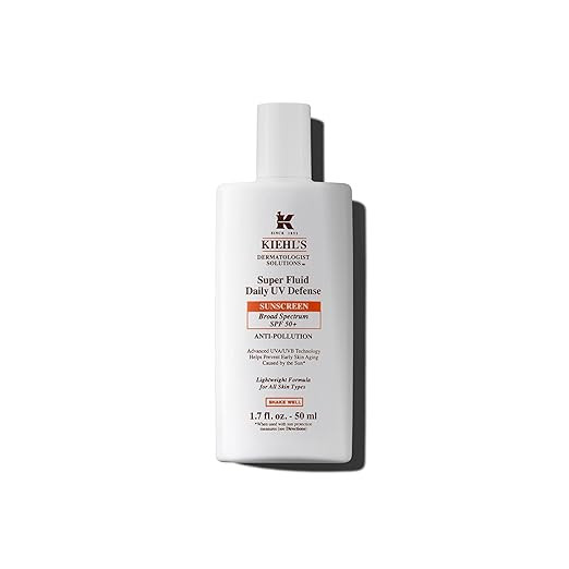 Kiehl's Super Fluid UV Defense Daily Facial Sunscreen SPF 50+, Lightweight Matte Finish, Protects... | Amazon (US)