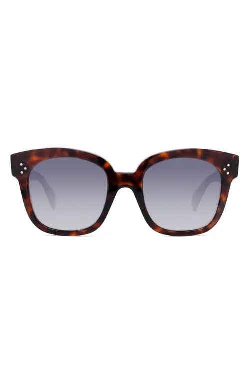 CELINE 54mm Square Sunglasses in Red Havan/Smoke at Nordstrom | Nordstrom