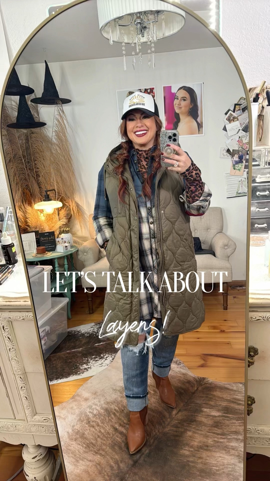 Fall and winter style is all about layers! 🍂✨ Mix and match those patterns for an extra pop of personality, then throw on a long vest to finish the look. Effortless, cozy, and oh-so-chic! Ready to layer up?

#LTKHoliday #LTKSeasonal