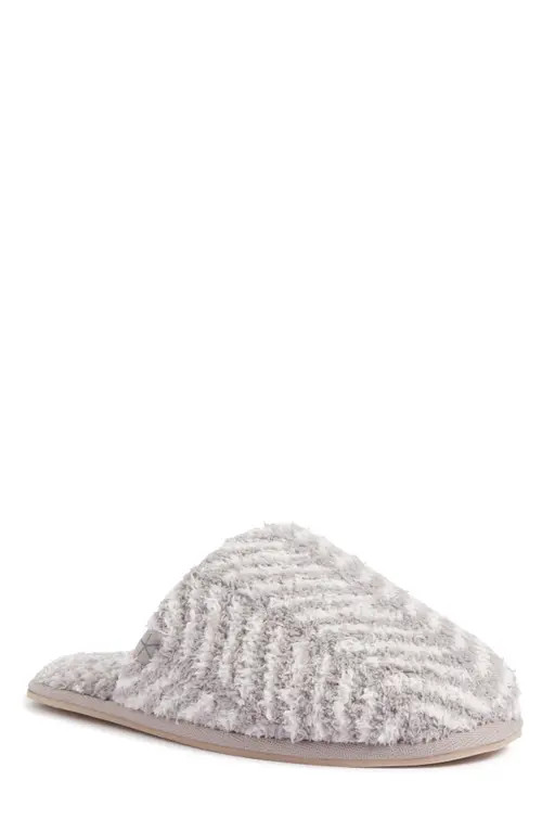 barefoot dreams Herringbone Slipper in Pewter-Cream at Nordstrom, Size Small | Nordstrom