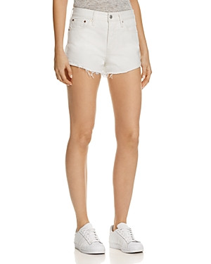 Levi's Wedgie Selvedge Cutoff Denim Shorts in Busted Chalk | Bloomingdale's (US)
