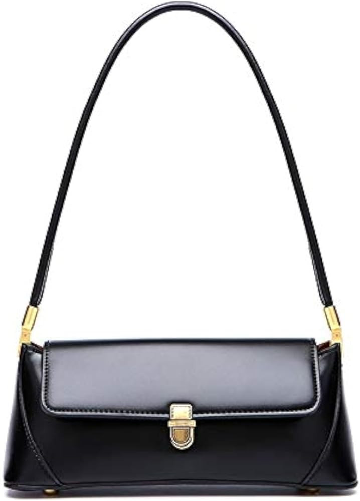 Women Shoulder Bags Vintage Handbag Retro Classic Small Purse 90s Buckle Closure | Amazon (US)