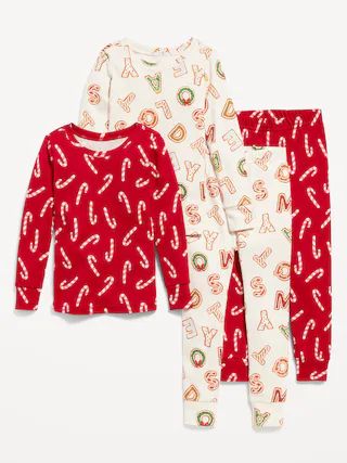 Unisex 4-Piece Snug-Fit Pajama Set for Toddler & Baby | Old Navy (US)