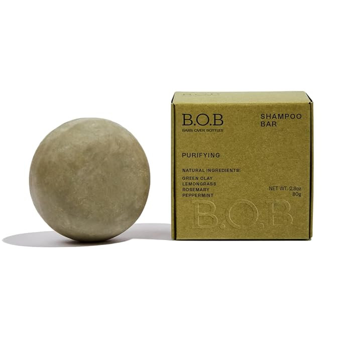 B.O.B Bars Over Bottles Purifying Shampoo Bar | For Oily Hair or Scalp | Hair Care, Ideal Ph Bala... | Amazon (US)