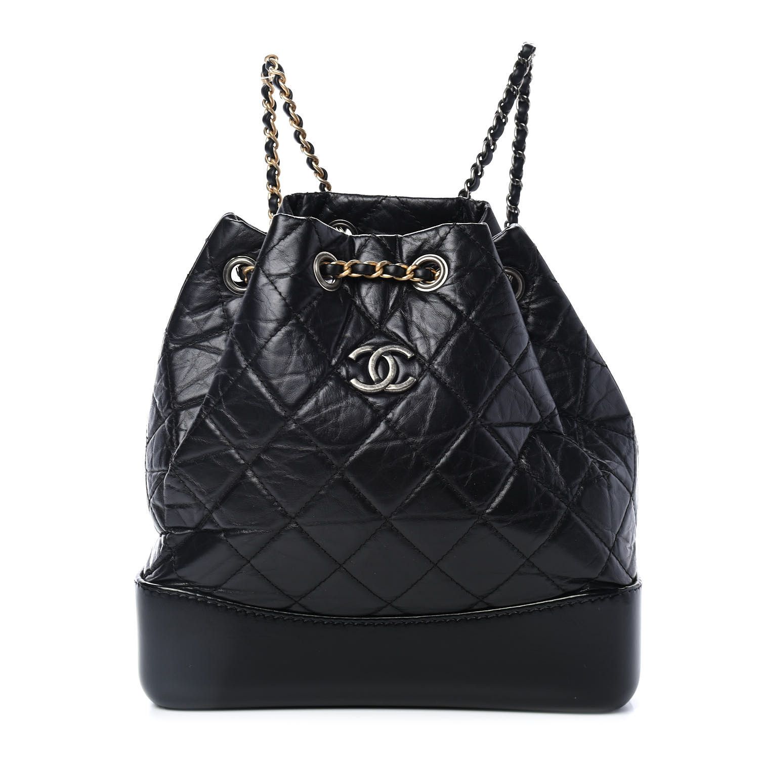 CHANEL

Aged Calfskin Quilted Small Gabrielle Backpack Black | Fashionphile