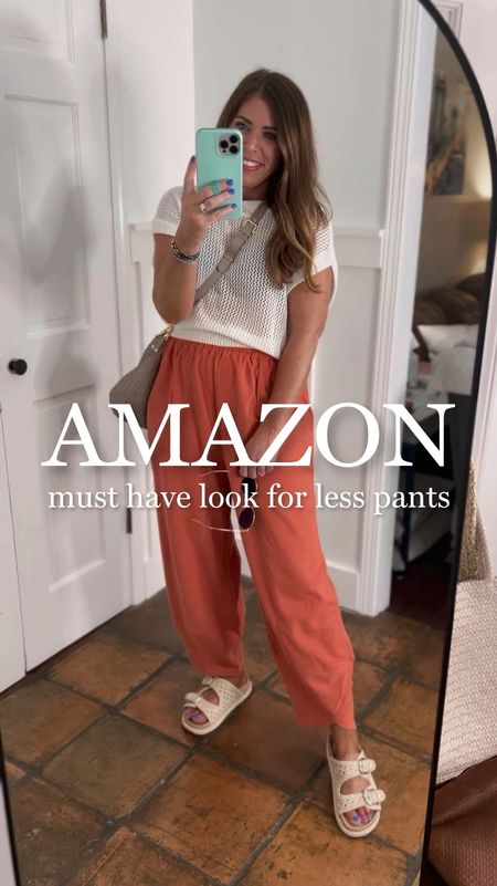 Amazon must have look for less pants

These pants have been my top seller this past month and I loved them so much, I had to go back and get some more colors. They are currently on sale 18% off. They come in several colors and they are true to size. However, if you like your pants to be a little more fitted, you may want to size down one.

This cropped sweater is so comfy!  The open knit is super lightweight and perfect for summer. I did go up one size for more length. It’s available in a few colors.

My sandals are on sale 40% off plus an extra 25% off with code this weekend only! Available in five colors.

This woven Italian leather Crescent shoulder bag is a Clare V look for less, for only $129.90 versus $485
It’s available in three colors

#AmazonStyle #AmazonFinds #AmazonDeals #LookForLess #FreePeopleStyle#Over40Style #SandalSeason #SummerSandals #AffordableStyle #SummerOutfitIdeas


#LTKOver40 #LTKShoeCrush #LTKStyleTip