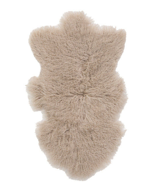 2x3 tibetan sheepskin single rug | TJ Maxx