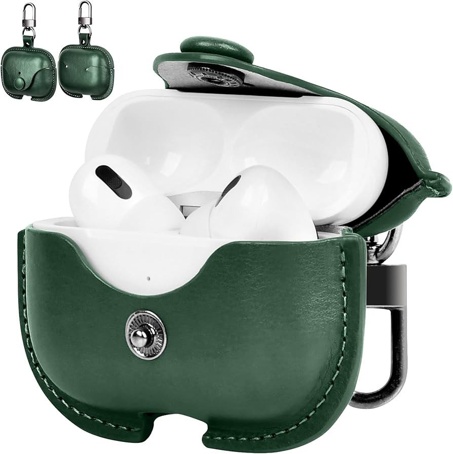 Leather for AirPods 4 Case | One Piece Cute iPod AirPods 4 Generation Case for Man Women| with Ke... | Amazon (US)